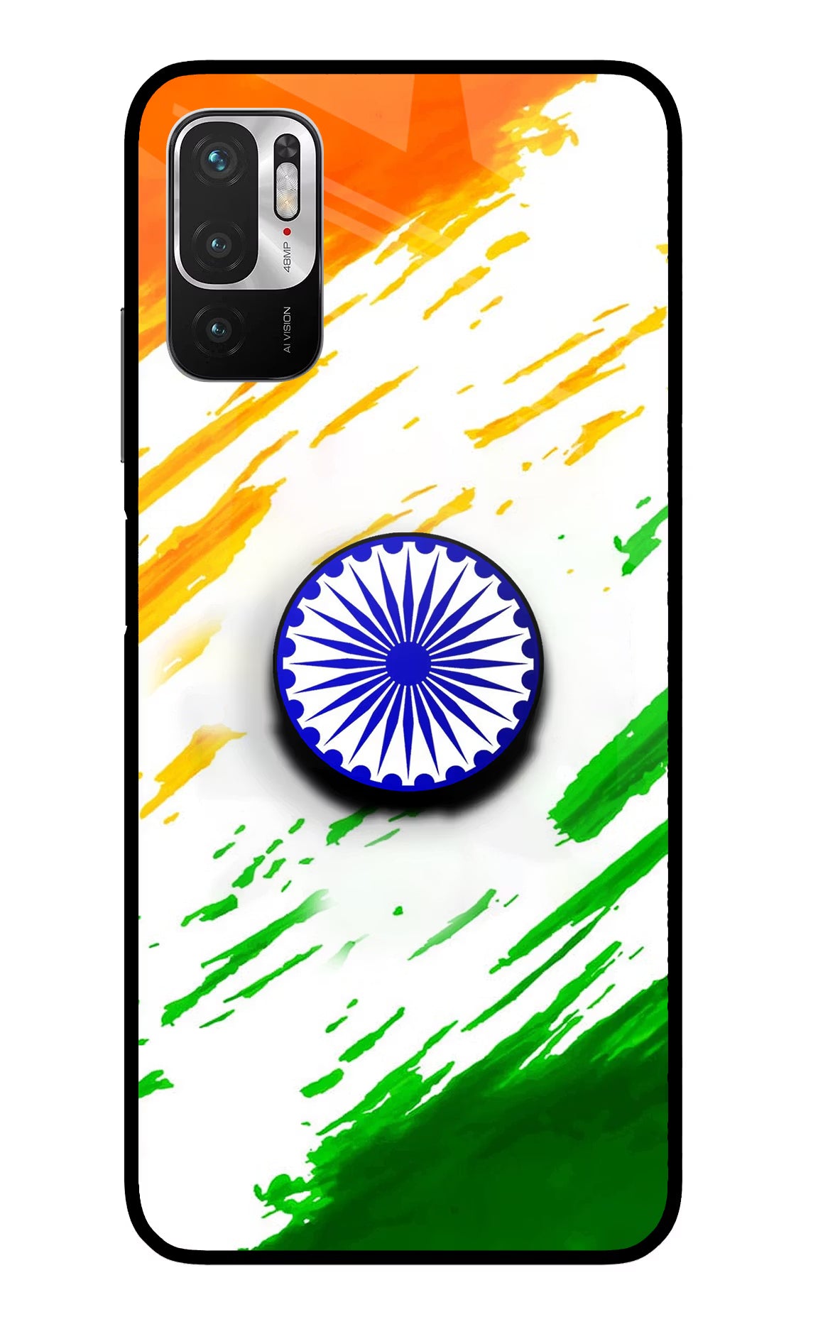 Indian Flag Ashoka Chakra Redmi Note 10T 5G Pop Case by Casekaro