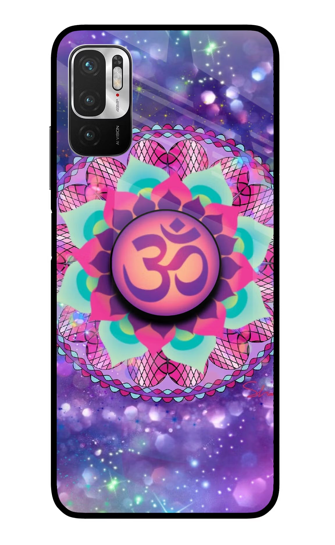 Om Purple Redmi Note 10T 5G Pop Case by Casekaro