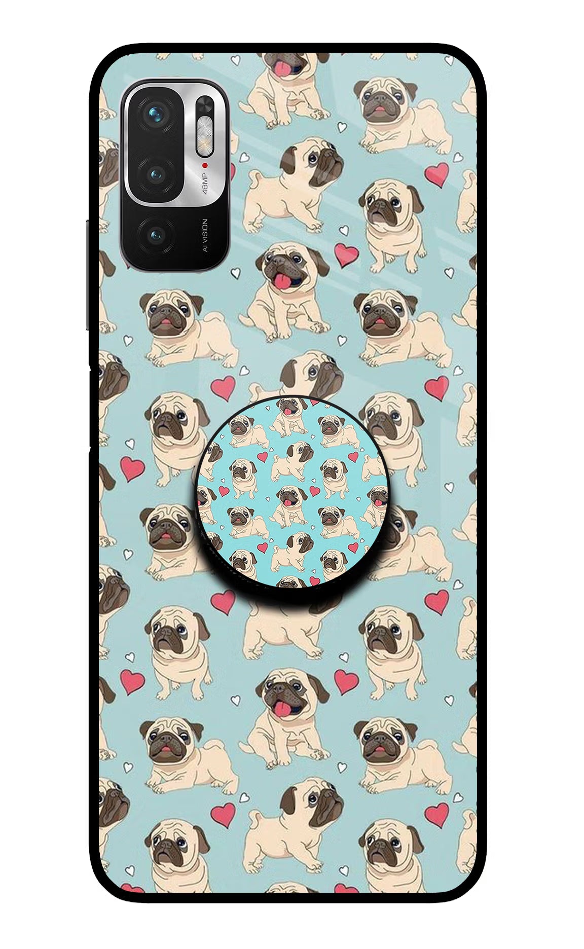 Pug Dog Redmi Note 10T 5G Pop Case by Casekaro