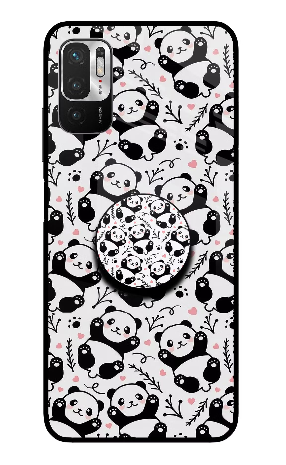 Cute Panda Redmi Note 10T 5G Pop Case by Casekaro