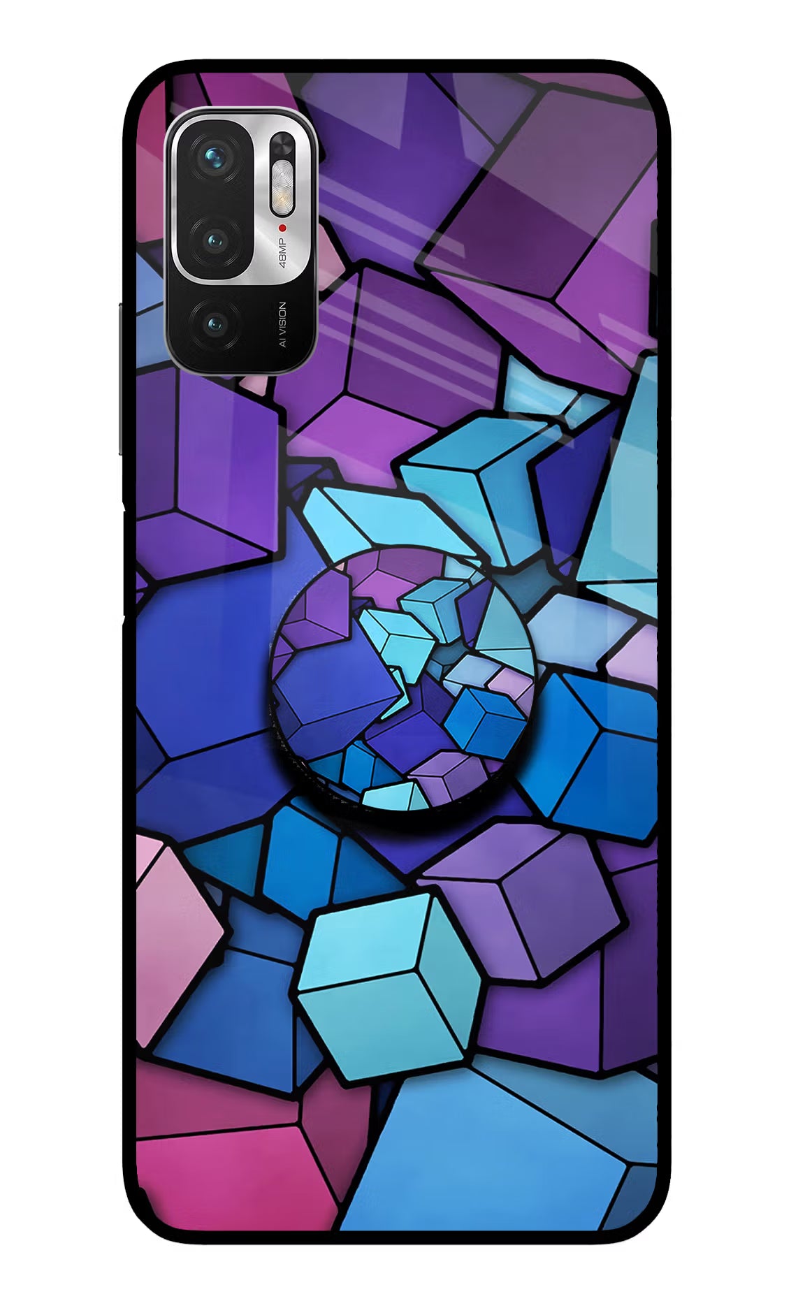 Cubic Abstract Redmi Note 10T 5G Pop Case by Casekaro