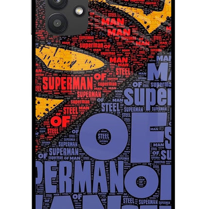 Superman Samsung M32 5G Glass Case Back Cover by Casekaro