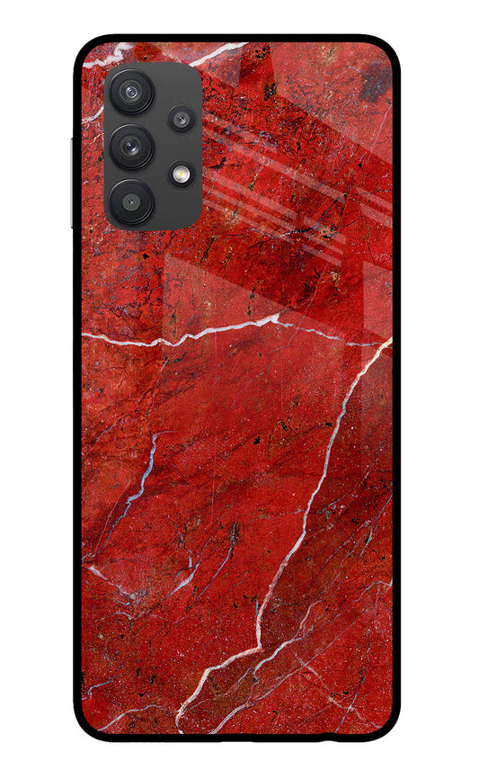 Red Marble Design Samsung M32 5G Glass Case