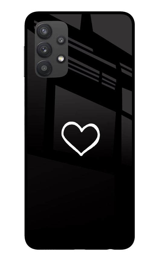 Heart Samsung M32 5G Glass Case