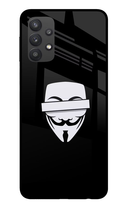 Anonymous Face Samsung M32 5G Glass Case