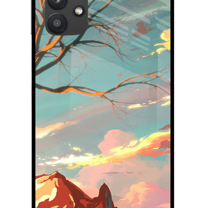 Scenery Samsung M32 5G Glass Case Back Cover by Casekaro