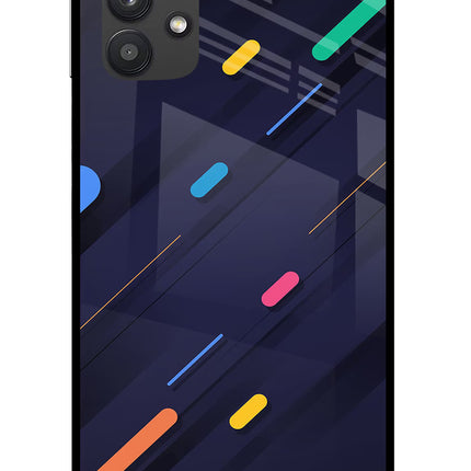 Abstract Design Samsung M32 5G Glass Case Back Cover by Casekaro