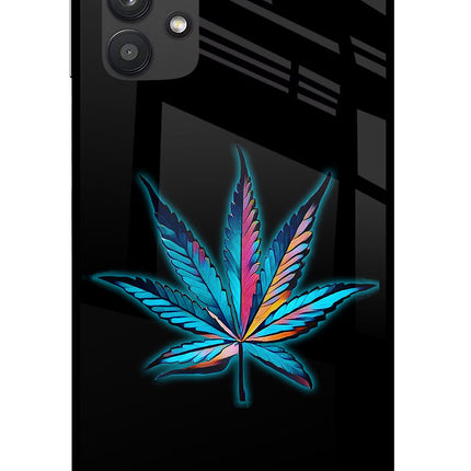 Weed Samsung M32 5G Glass Case Back Cover by Casekaro