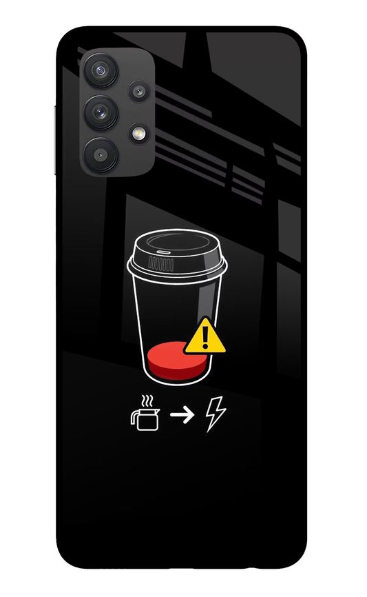 Coffee Samsung M32 5G Glass Case