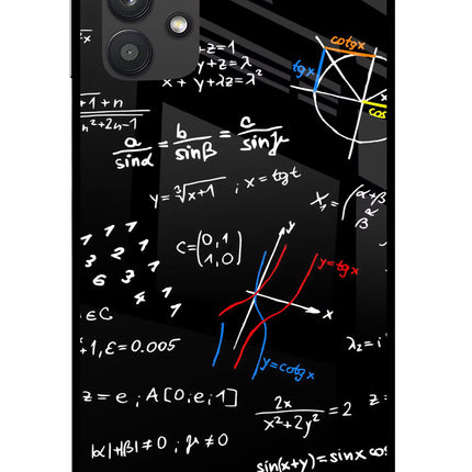 Mathematics Formula Samsung M32 5G Glass Case Back Cover by Casekaro