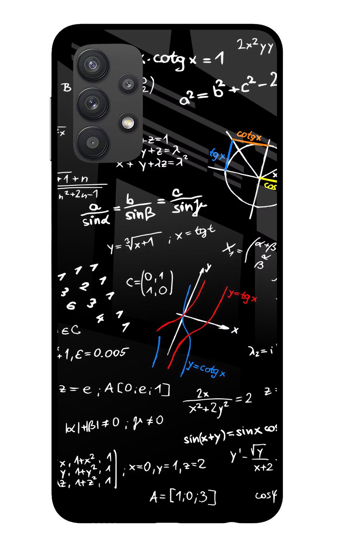 Mathematics Formula Samsung M32 5G Glass Case
