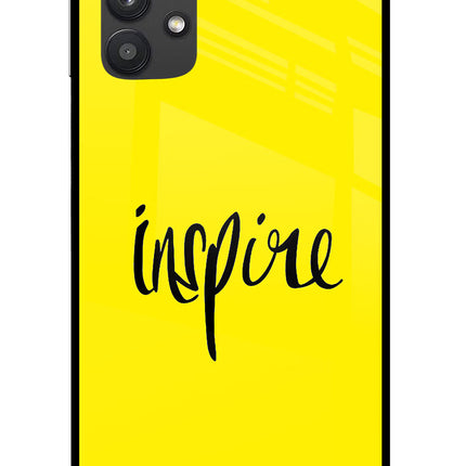 Inspire Samsung M32 5G Glass Case Back Cover by Casekaro