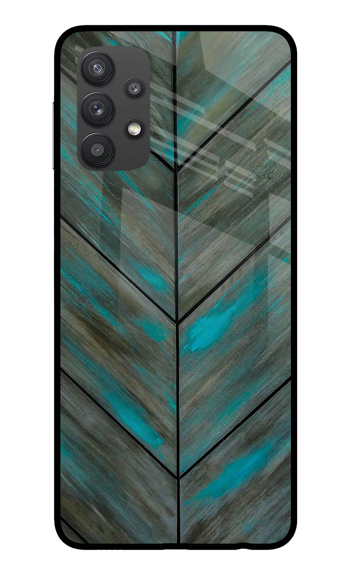 Pattern Samsung M32 5G Glass Case Back Cover by Casekaro