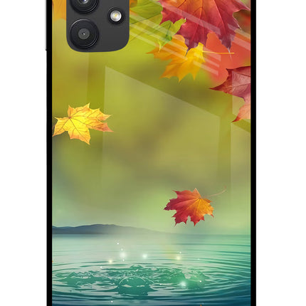 Flowers Samsung M32 5G Glass Case Back Cover by Casekaro