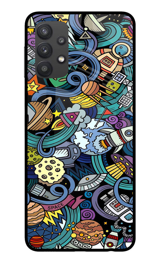 Space Abstract Samsung M32 5G Glass Case