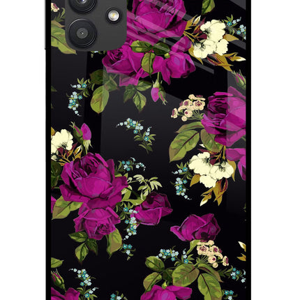 Flowers Samsung M32 5G Glass Case Back Cover by Casekaro