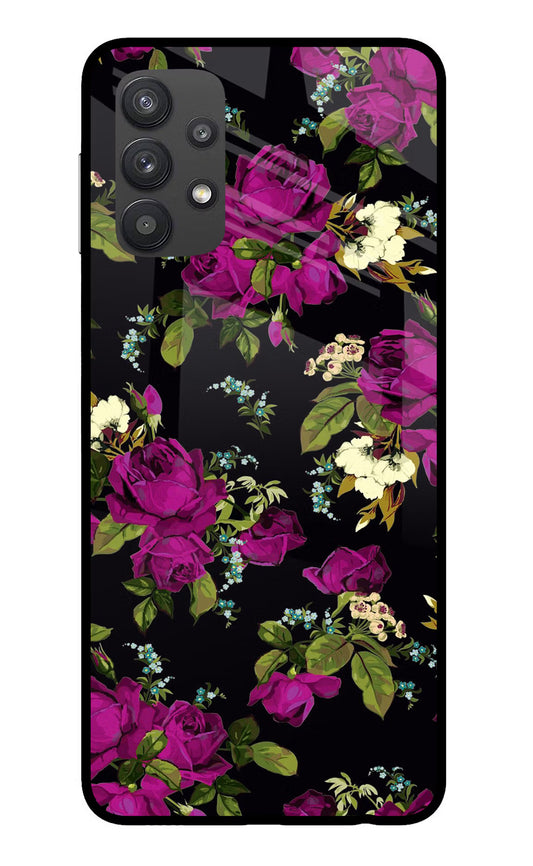 Flowers Samsung M32 5G Glass Case