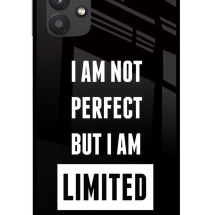 I Am Not Perfect But I Am Limited Edition Samsung M32 5G Glass Case Back Cover by Casekaro