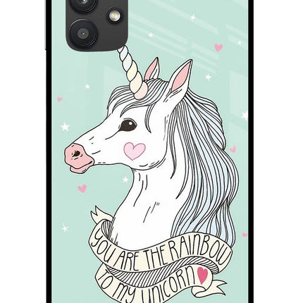 Unicorn Wallpaper Samsung M32 5G Glass Case Back Cover by Casekaro
