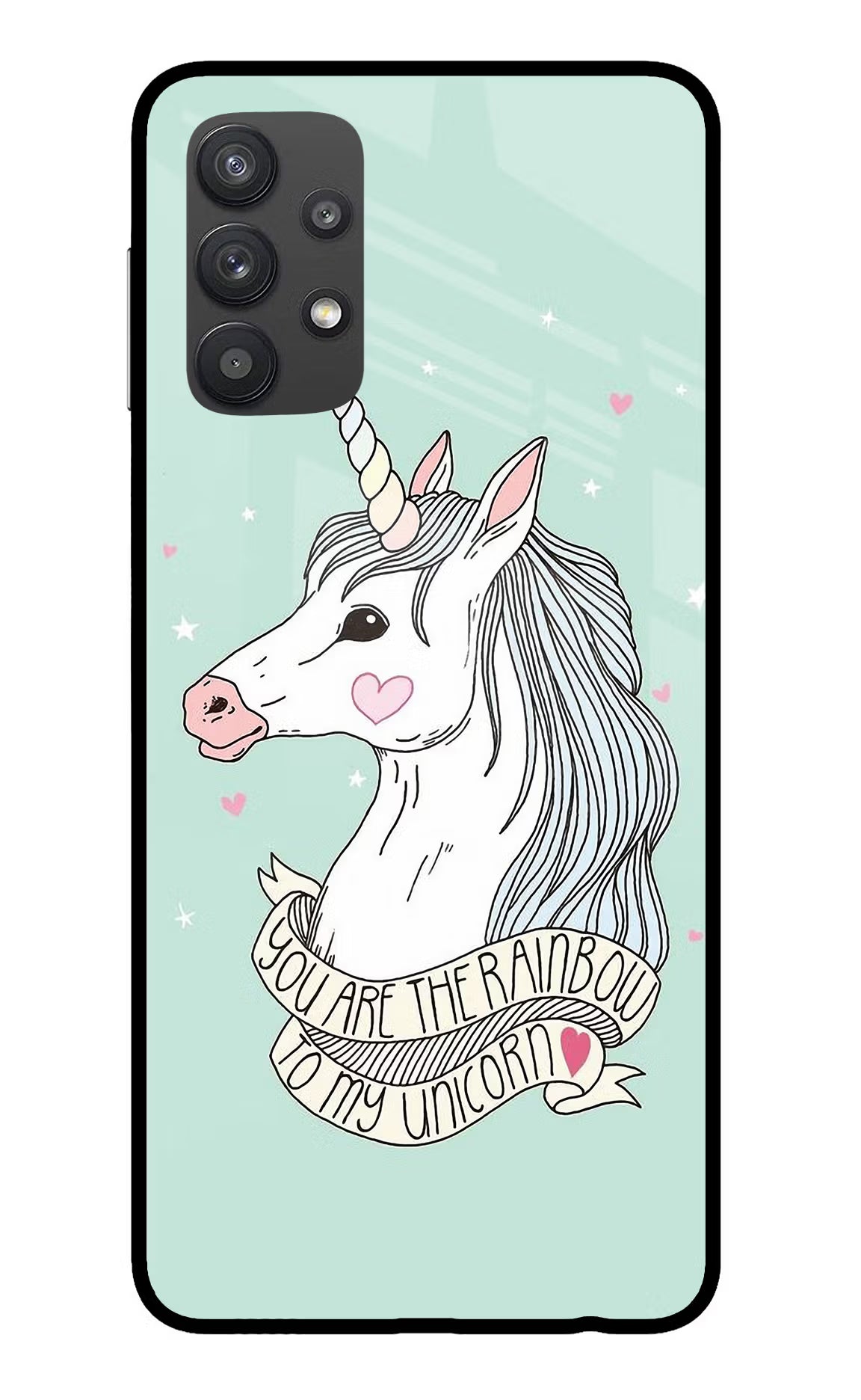 Unicorn Wallpaper Samsung M32 5G Glass Case Back Cover by Casekaro
