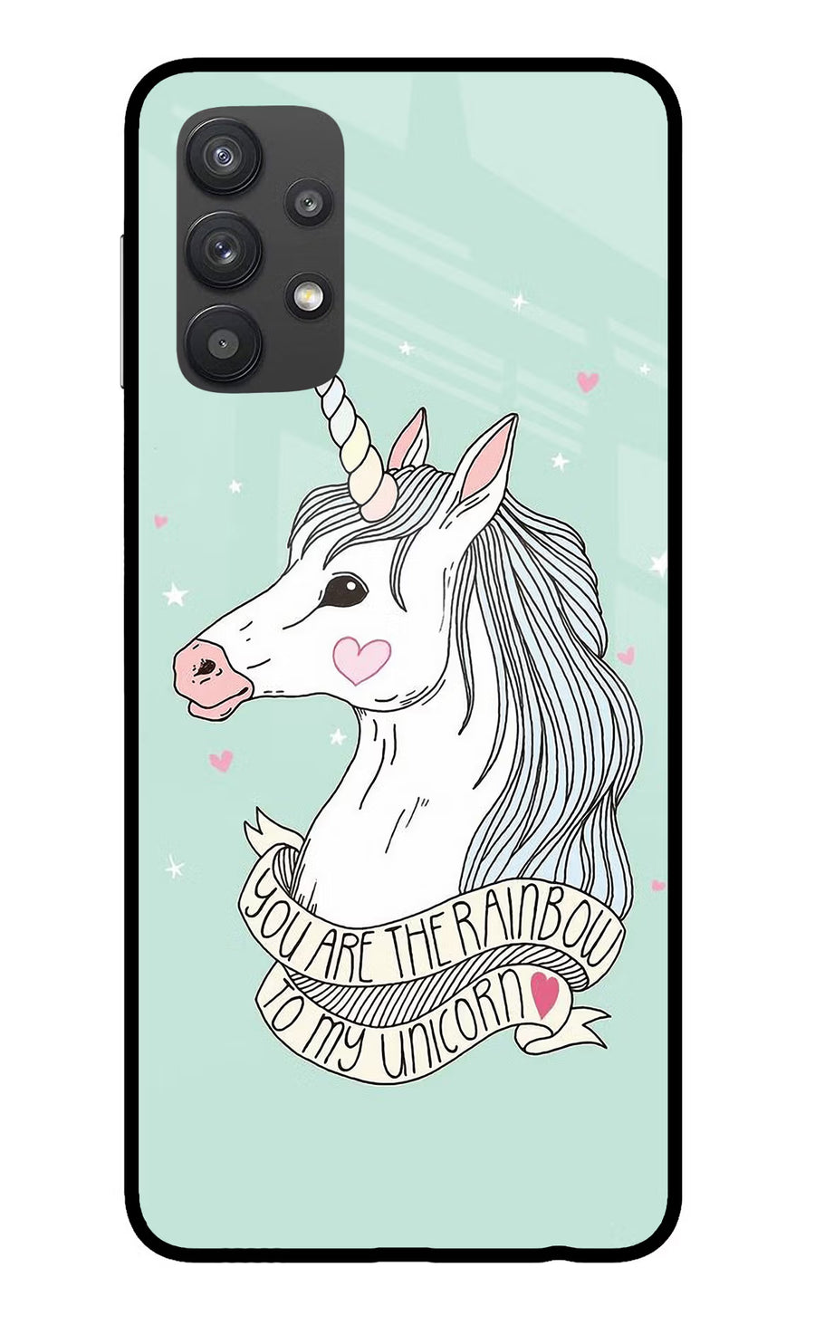 Unicorn Wallpaper Samsung M32 5G Back Cover, Glass case