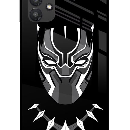 Black Panther Samsung M32 5G Glass Case Back Cover by Casekaro