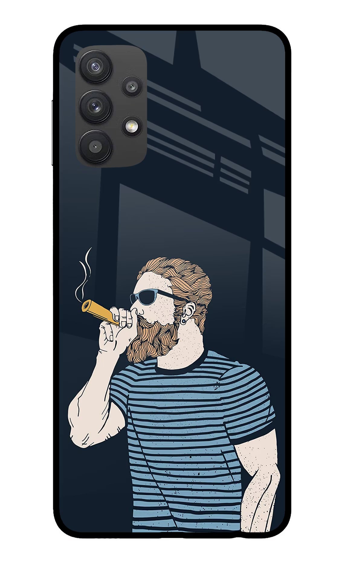 Smoking Samsung M32 5G Glass Case