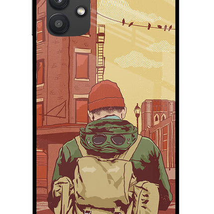 Adventurous Samsung M32 5G Glass Case Back Cover by Casekaro