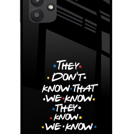 FRIENDS Dialogue Samsung M32 5G Glass Case Back Cover by Casekaro
