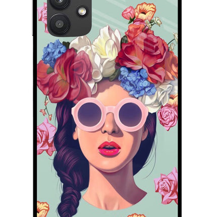 Pretty Girl Samsung M32 5G Glass Case Back Cover by Casekaro