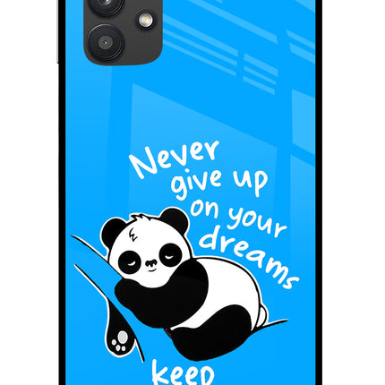 Keep Sleeping Samsung M32 5G Glass Case Back Cover by Casekaro