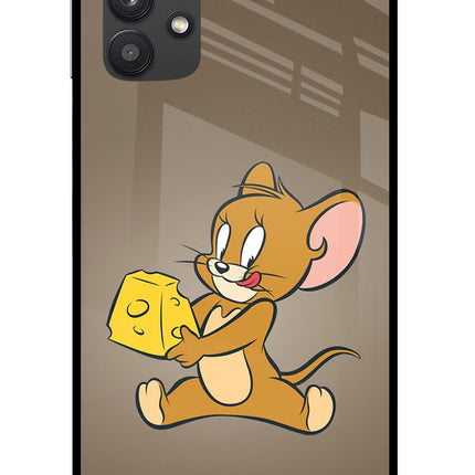 Jerry Samsung M32 5G Glass Case Back Cover by Casekaro