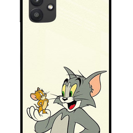 Tom & Jerry Samsung M32 5G Glass Case Back Cover by Casekaro