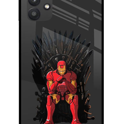 Ironman Throne Samsung M32 5G Glass Case Back Cover by Casekaro