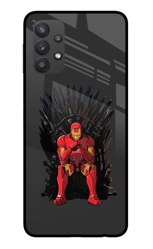 Ironman Throne Samsung M32 5G Glass Case