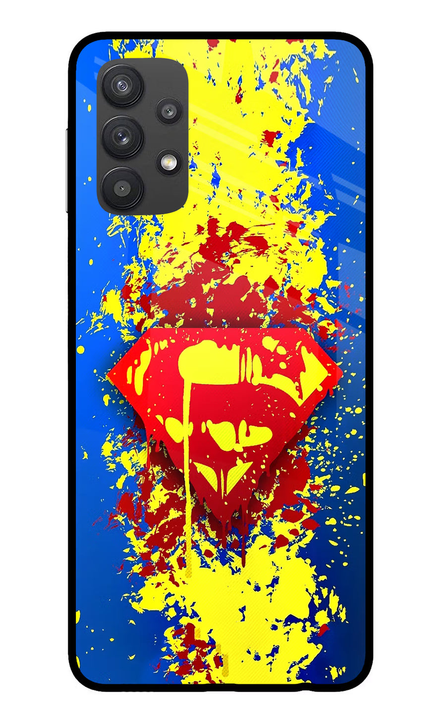Superman logo Samsung M32 5G Back Cover, Glass case