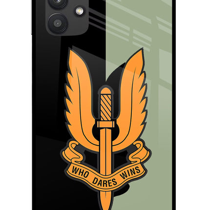 Balidan Logo Samsung M32 5G Glass Case Back Cover by Casekaro