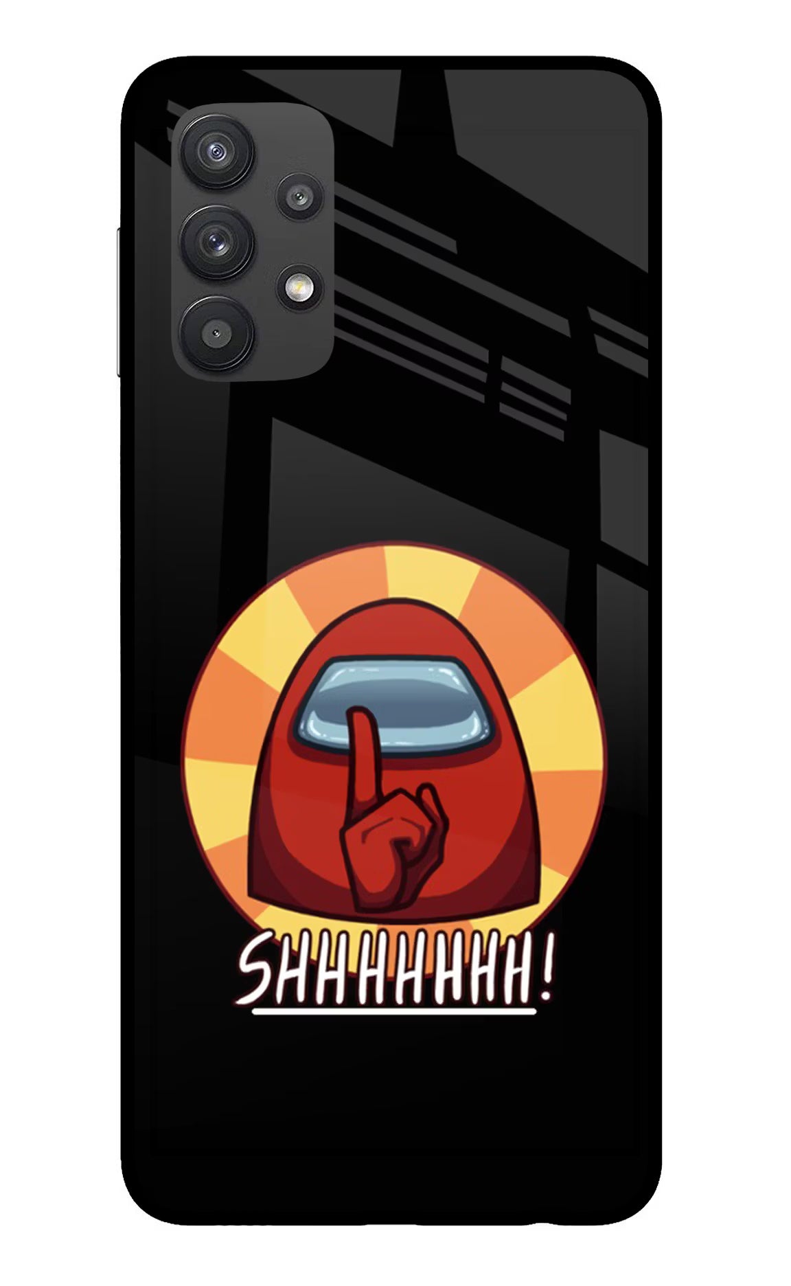 Among Us Shhh! Samsung M32 5G Glass Case