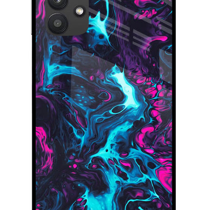 Abstract Samsung M32 5G Glass Case Back Cover by Casekaro