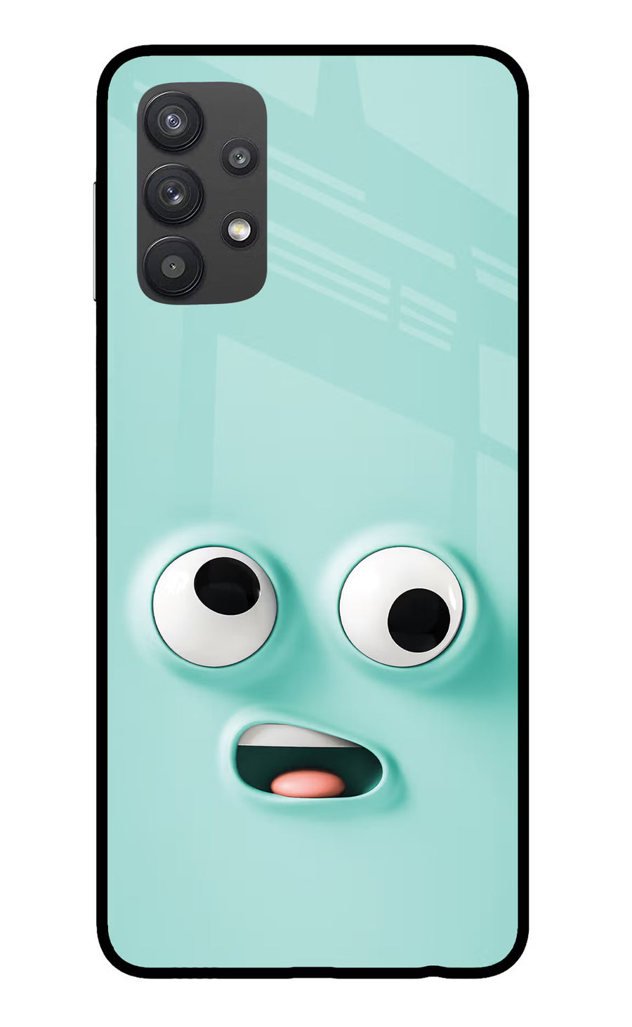 Funny Cartoon Samsung M32 5G Back Cover, Glass case