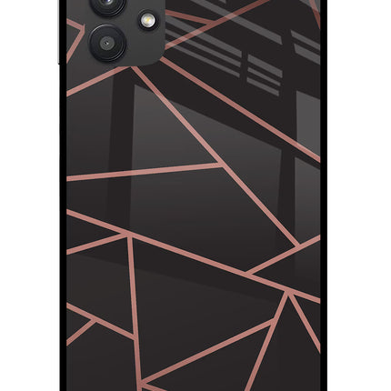 Geometric Pattern Samsung M32 5G Glass Case Back Cover by Casekaro