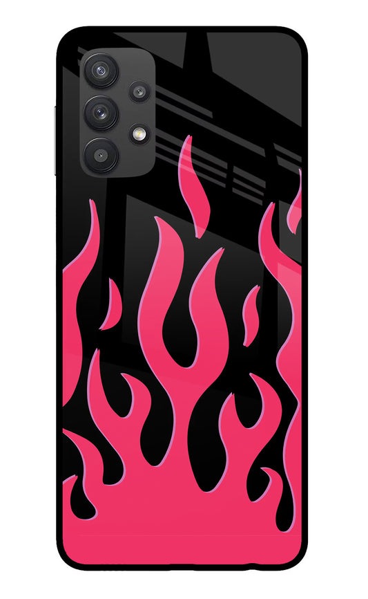 Fire Flames Samsung M32 5G Glass Case