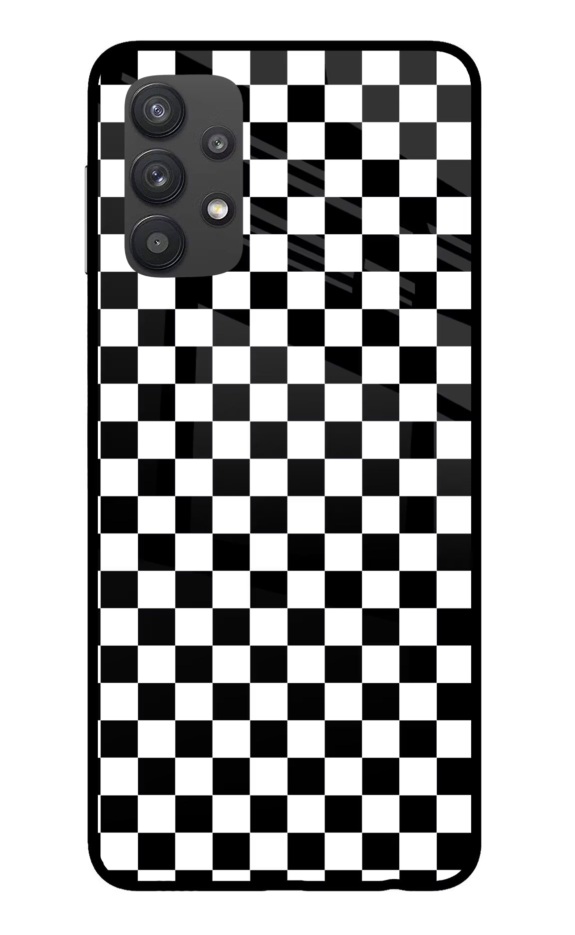 Chess Board Samsung M32 5G Glass Case Back Cover by Casekaro
