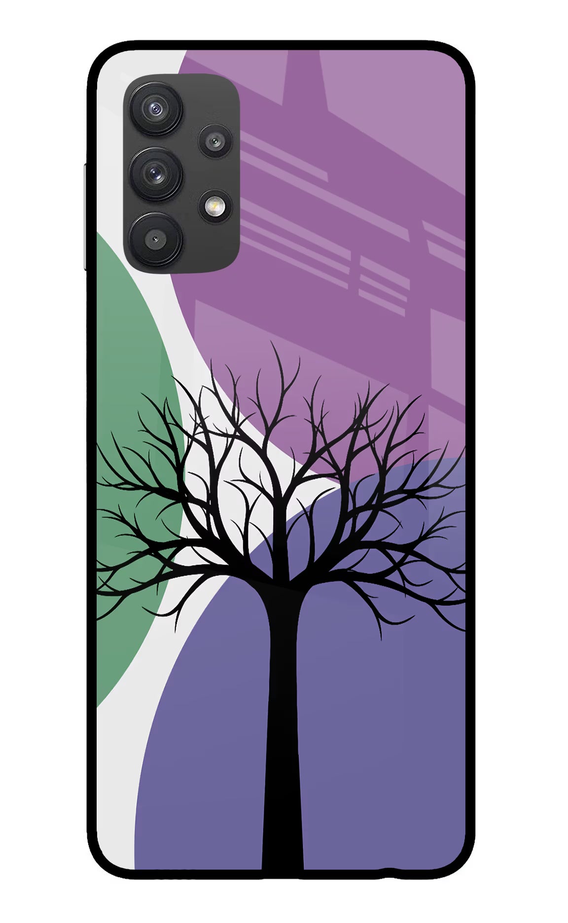 Tree Art Samsung M32 5G Glass Case