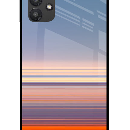 Morning Colors Samsung M32 5G Glass Case Back Cover by Casekaro