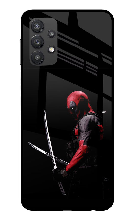 Deadpool Samsung M32 5G Glass Case