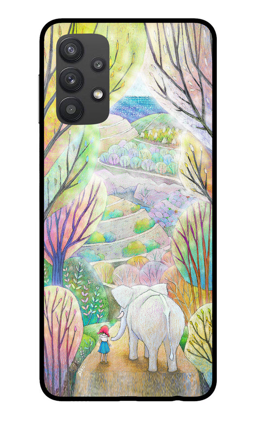 Nature Painting Samsung M32 5G Glass Case
