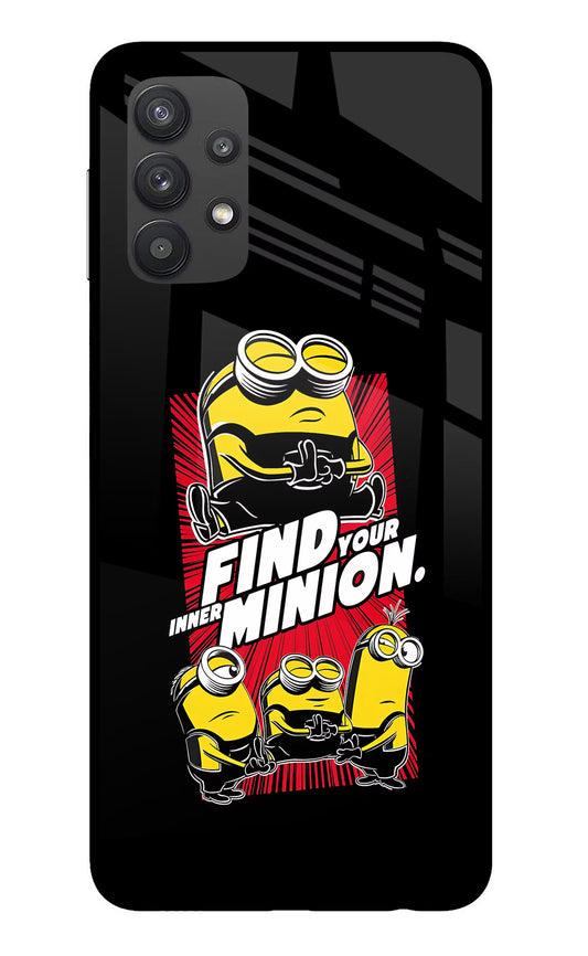 Find your inner Minion Samsung M32 5G Glass Case
