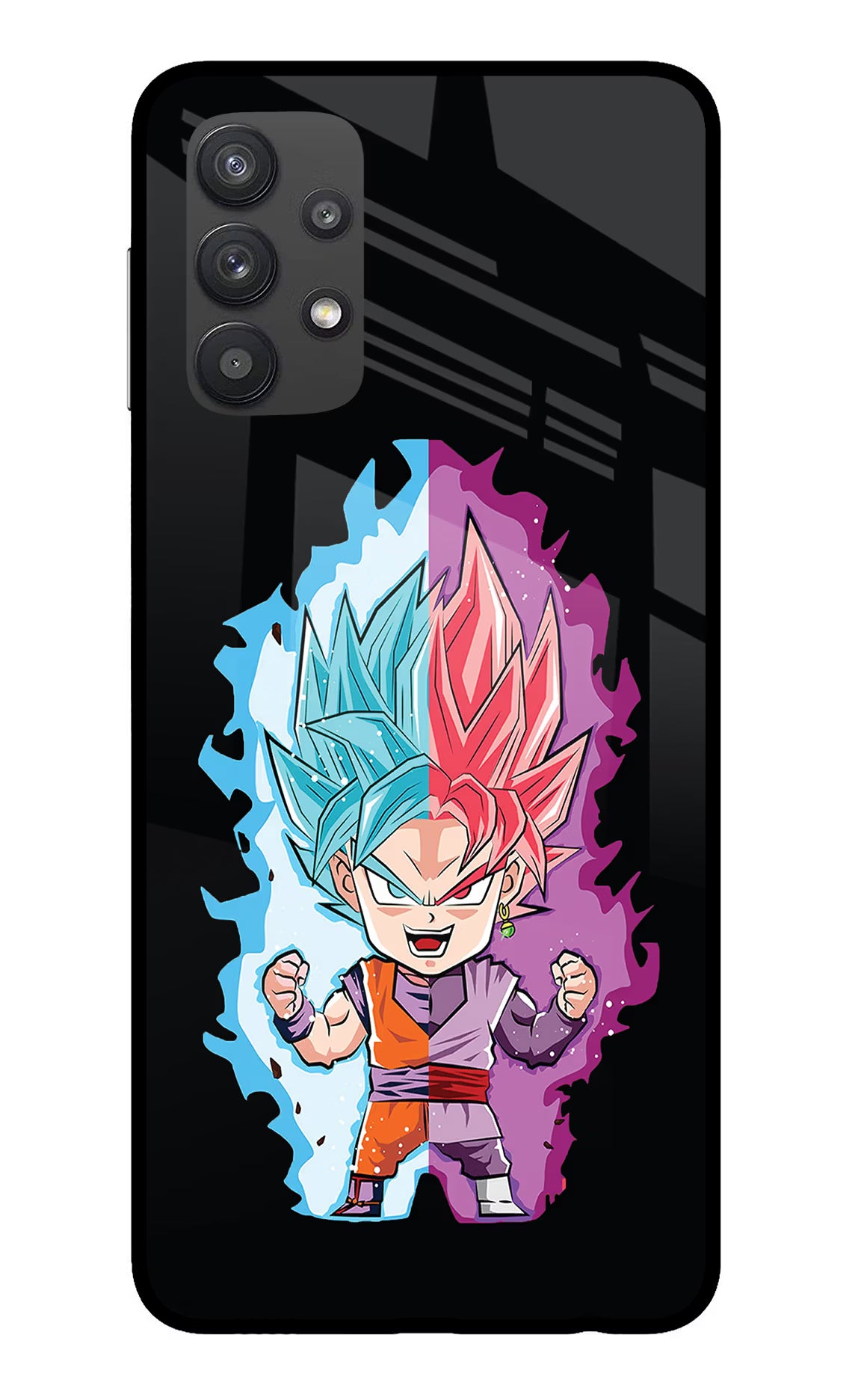 Chota Goku Samsung M32 5G Glass Case Back Cover by Casekaro