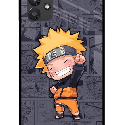 Chota Naruto Samsung M32 5G Glass Case Back Cover by Casekaro